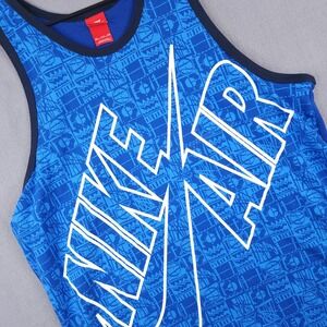 Nike Air Tank Top Mens XXL Blue Graphic Basketball Jersey 665997-435 Streetwear